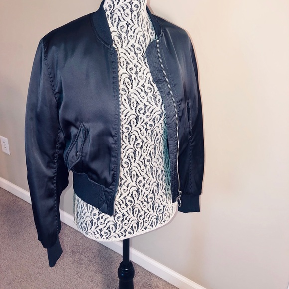 H&M Jackets & Blazers - H&M space grey bomber jacket